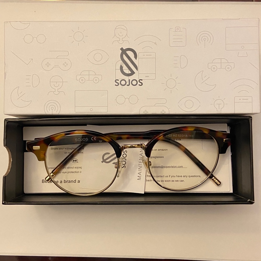 Anti-blue light blocking glasses like new in box